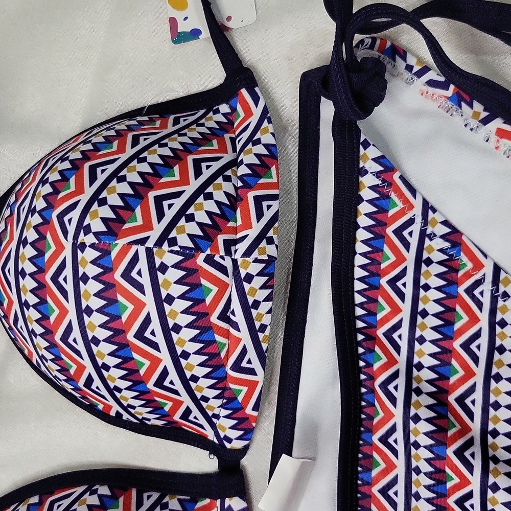 Aztec Patterned Bikini Set - image 5
